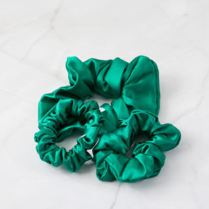 Smaragd - Gumička do vlasov z prírodného hodvábu